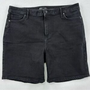 Black Denim Shorts